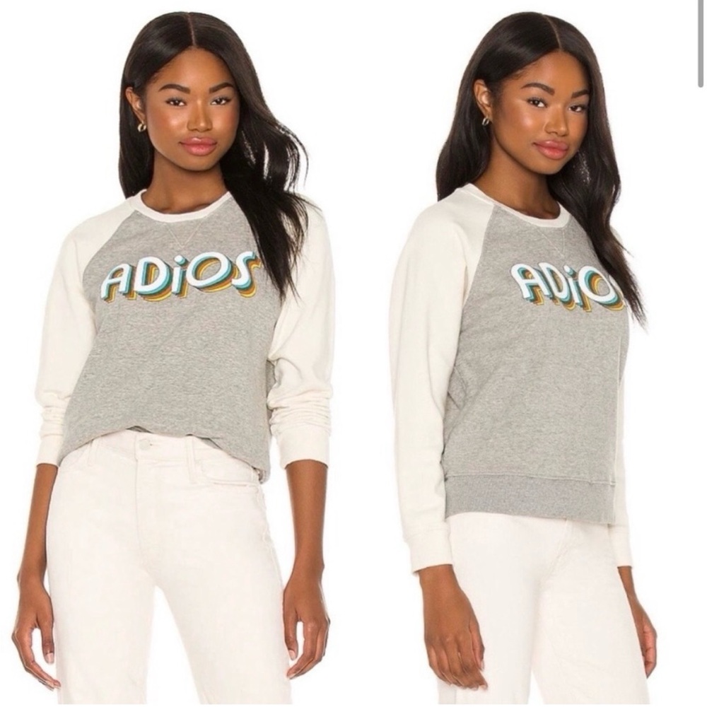 Mother The Square Adios Raglan Sweatshirt XS - Picture 2 of 7